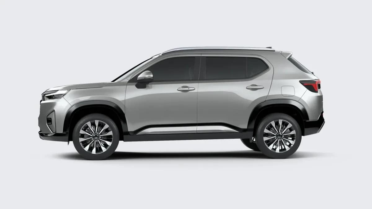 Silver 2026 Honda Elevate SUV side profile on a plain light grey background