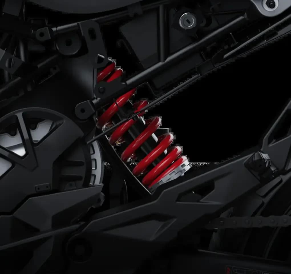 X47 rear monoshock suspension