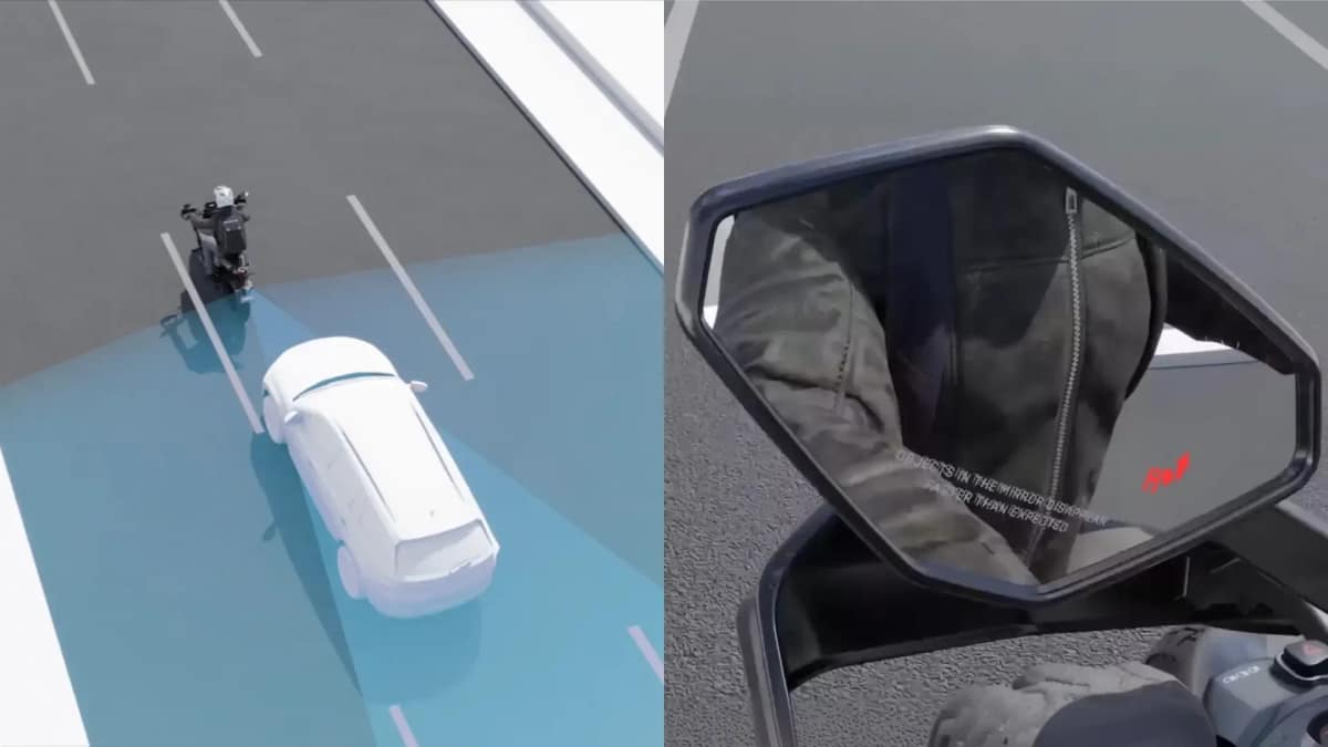 X47 Venom rear radar alert seen on the mirror