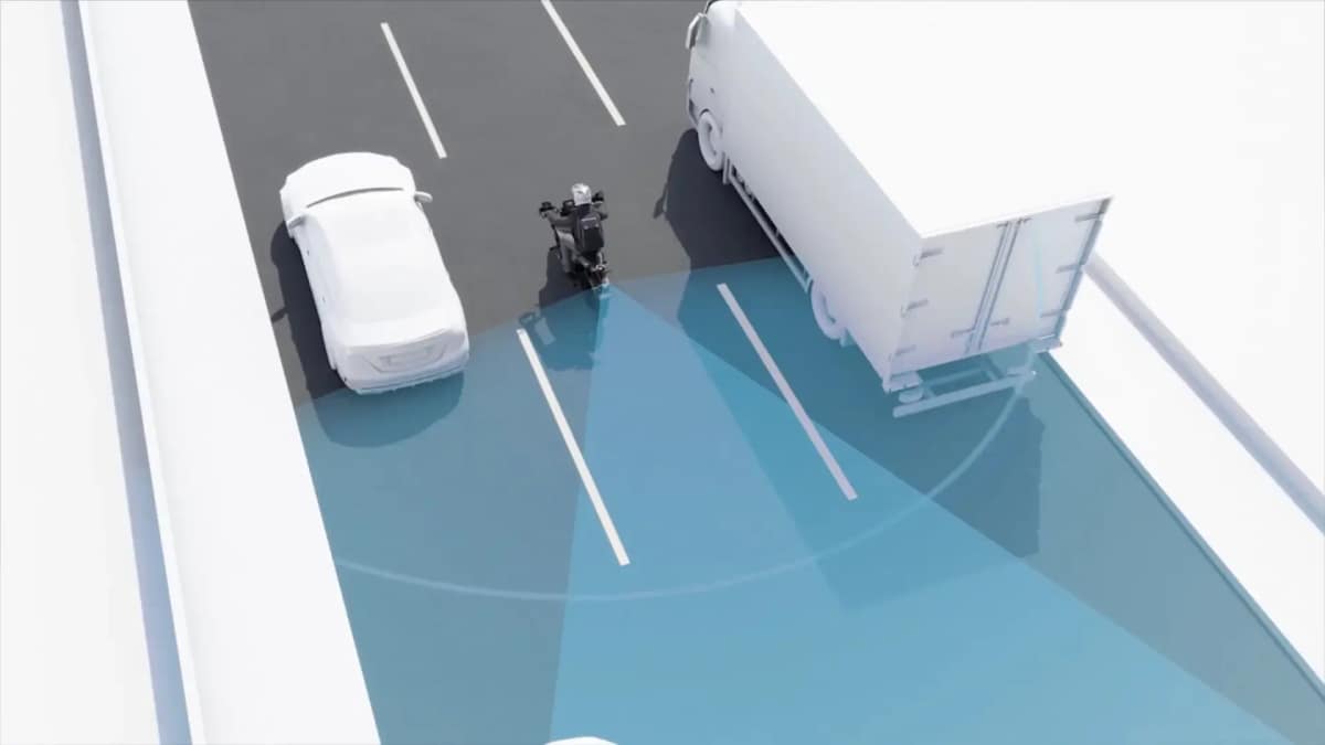 X47 Venom blind spot detection with rear radar