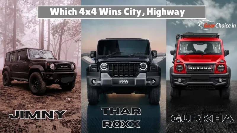 Jimny vs Thar 3-Door vs Gurkha 2025 Review: Real India Trail Test
