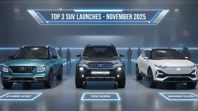 Best Upcoming November SUV- Hyundai Venue, Tata Sierra & Mahindra XEV 9S