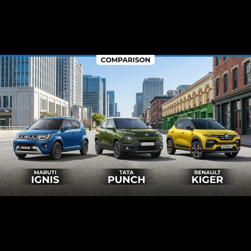 Tata Punch vs Maruti Ignis vs Renault Kiger - Who Wins in Real Life?