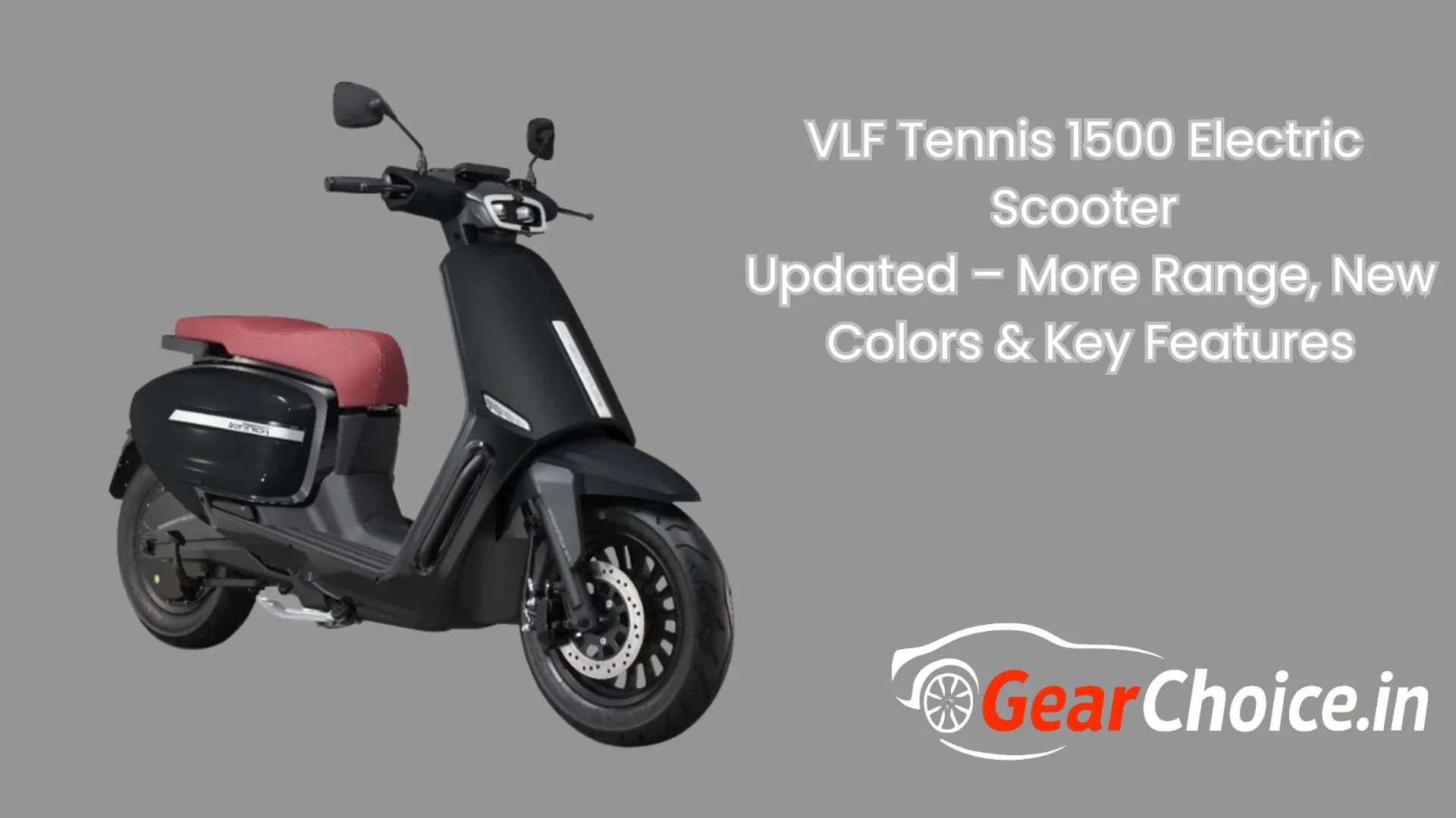 VLF Tennis 1500 Electric Scooter: New Colors, 150km Range