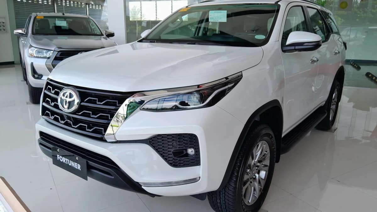 Current Toyota Fortuner front three-quarter view