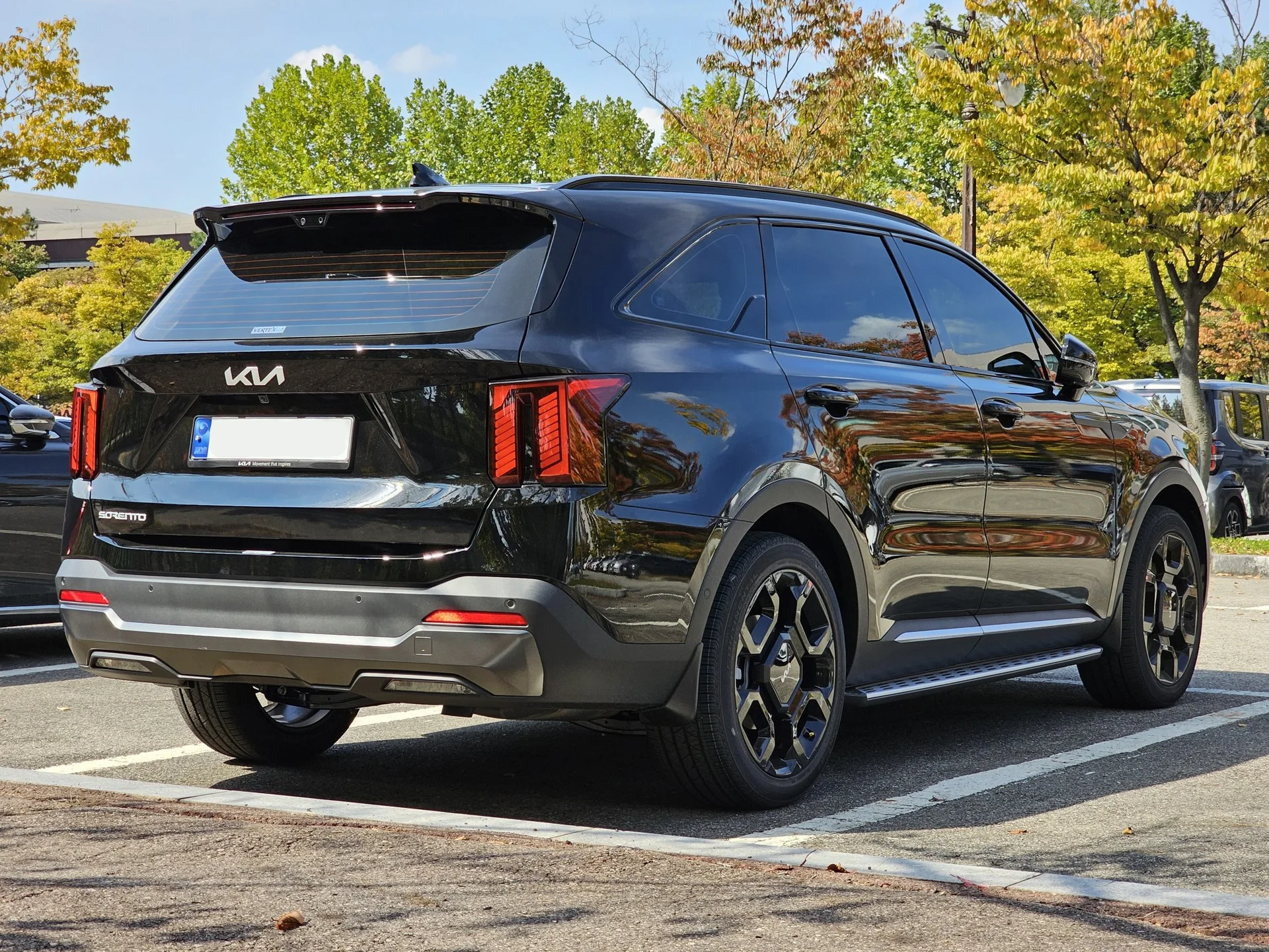 Kia Sorento rear three quarter (exterior, international model)