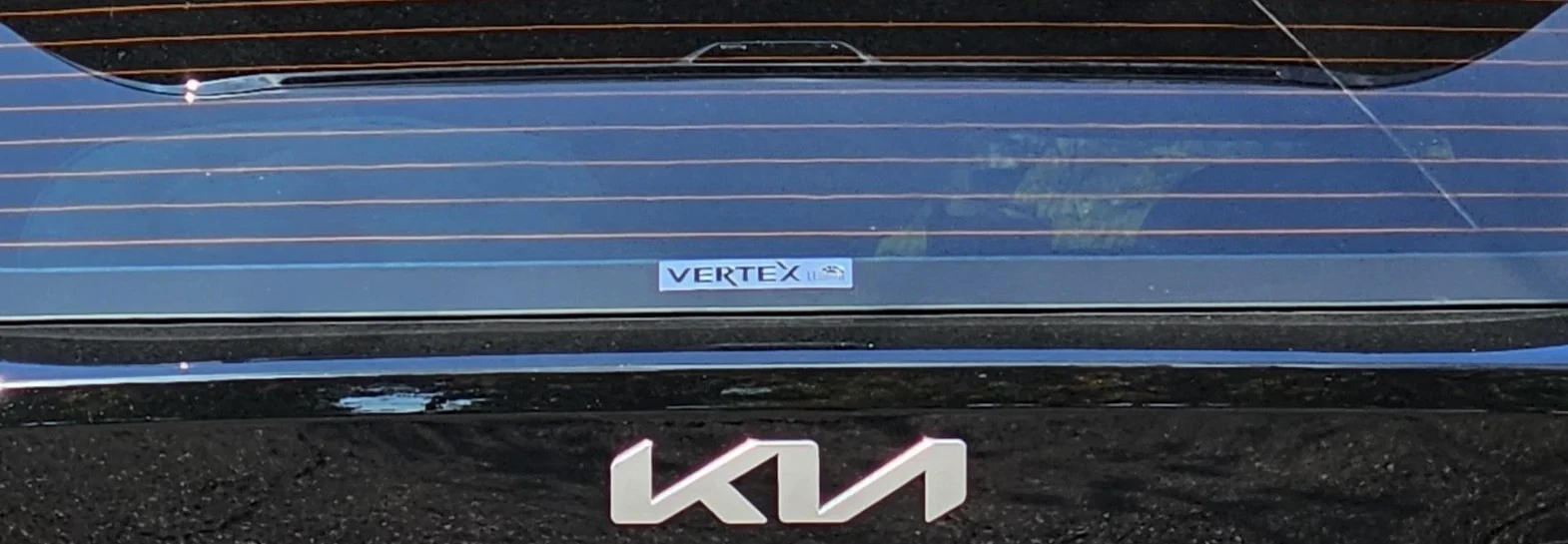 Kia Sorento tailgate badge (exterior, international model)